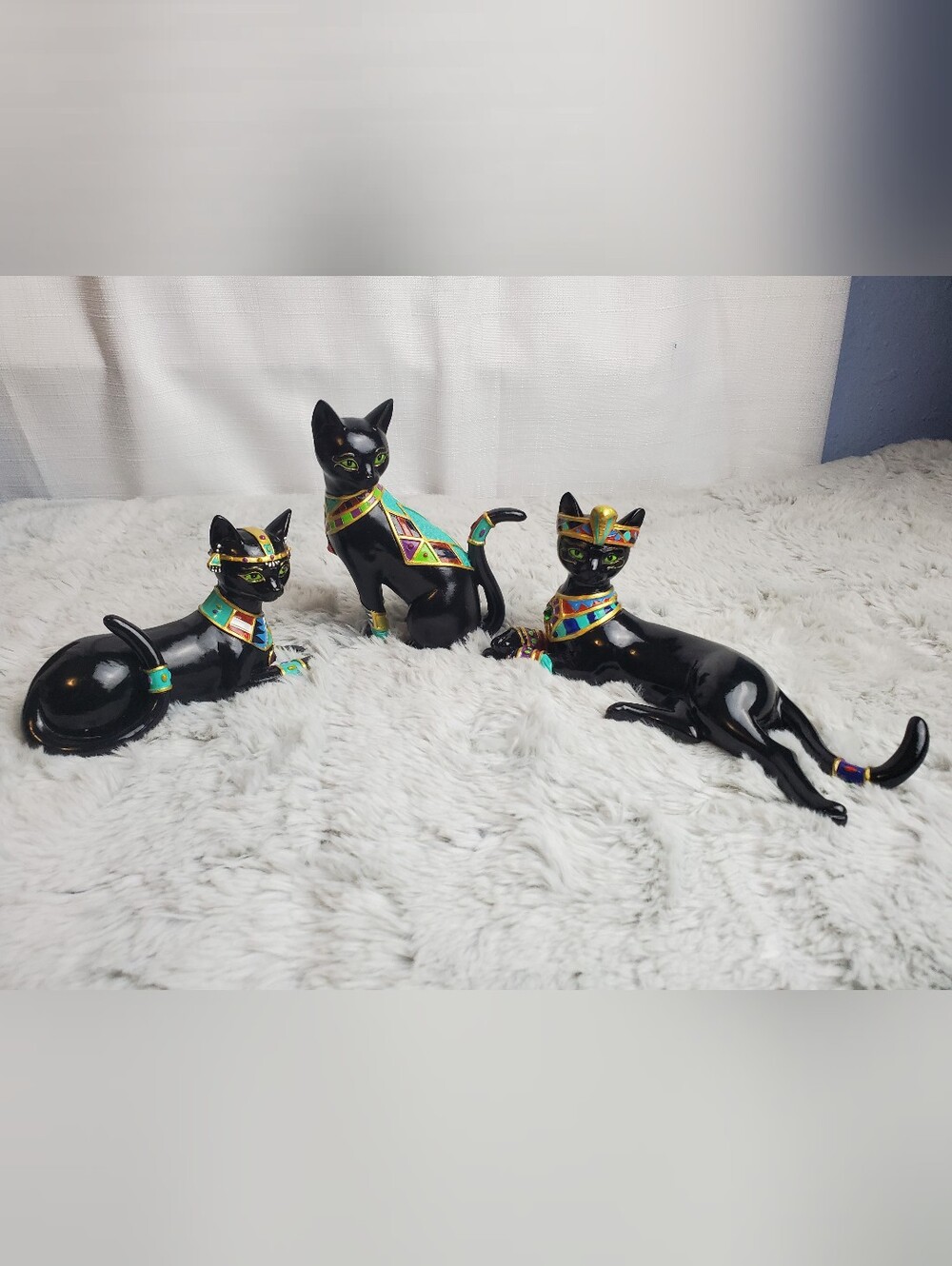 The Hamilton Collection Egyptian Treasures of Purr-fection - Set Of 3